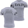 Grunt Style Dad Defined Mens TShirtHeather Grey