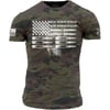 Grunt Style Woodland Camo Ammo Flag Mens TShirtWoodland Camo