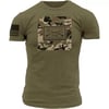 GS Woodland Logo Mens TShirtMilitary Green