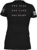 Grunt Style Freedom Rose Womens VNeck TShirtBlack