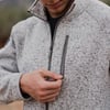 Grunt Style Mens Sweater JacketHeather Grey