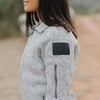 Grunt Style Womens Sweater JacketHeather Grey