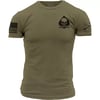 Grunt Style Realtree Edge Rifle Flag Mens TShirtMilitary Green