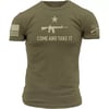 Grunt Style Come and Take It 2A Edition Mens TShirtMilitary Green