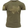 Grunt Style American Acid Mens TShirtMilitary Green