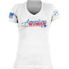 Grunt Style American Woman Womens VNeck TShirtWhite