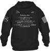 Grunt Style Rifle Flag 20  Mens HoodieBlack