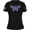 Grunt Style 2A Butterfly Womens Slim Fit TShirtBlack