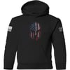 Grunt Style American Spartan Unisex Youth HoodieBlack