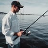 Grunt Style Fishing Shirt Long Sleeve Button DownWhite