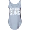 imageGrunt Style Messy Buns ampamp Guns Womens Flowy Tank TopStonewash Denim