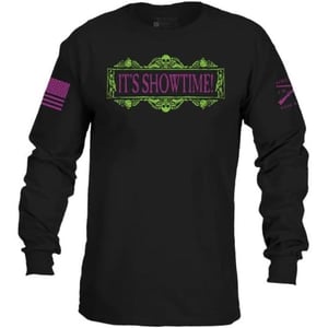 Grunt Style Its Showtime Long Sleeve Mens TShirtBlack