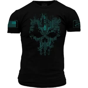 Grunt Style Circuit Skull Mens TShirtBlack