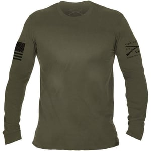 Grunt Style Basic Long Sleeve TShirtMilitary Green