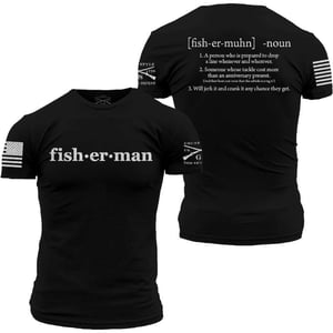 Grunt Style Fisherman Defined Mens TShirtBlack