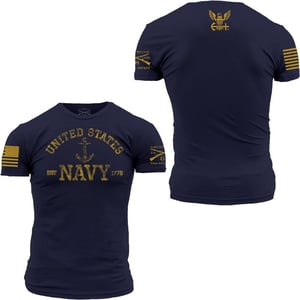 Grunt Style USN Est 1775 20 Mens TShirtNavy