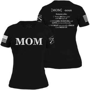 Grunt Style Mom Defined  Womens TShirt BlackBlack