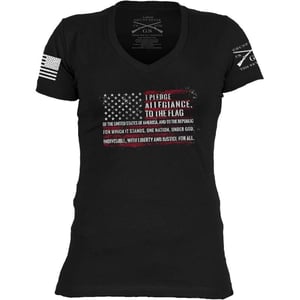 Grunt Style Pledge Womens VNeck TShirtBlack