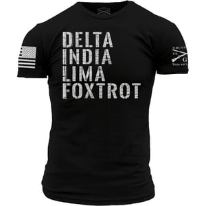 Grunt Style Delta India Lima Foxtrot Mens TShirtBlack