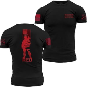 Grunt Style RED All Forces Mens TShirtBlack