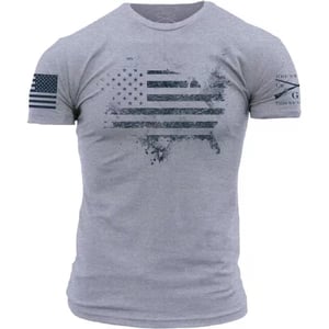 Grunt Style American Acid Mens TShirtHeather Grey