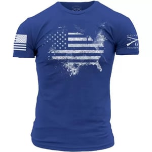 Grunt Style American Acid Mens TShirtRoyal Blue