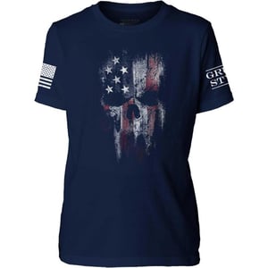 Grunt Style American Reaper Unisex Youth TShirtMidnight Navy