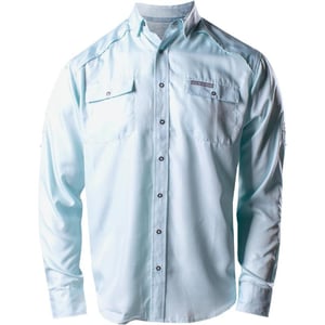 Grunt Style Fishing Shirt Long Sleeve Button DownLight Blue