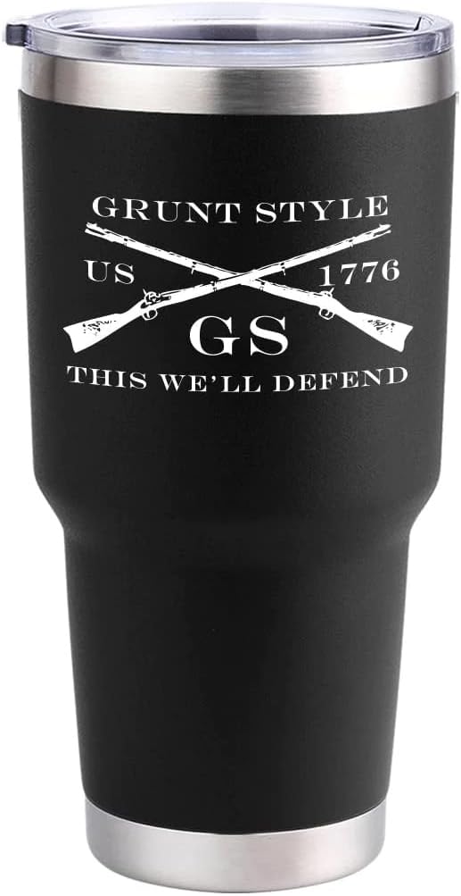 GRUNT STYLE American Spartan 20 Stainless Steel 30oz Insulated Tumbler BlackStyle 3BlackStyle 1