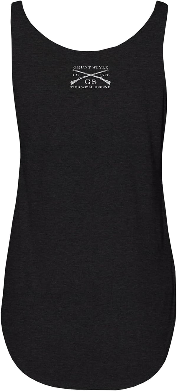 Grunt Style Love of Country Womens Flowy Tank TopBlack