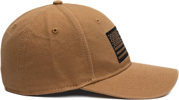 Grunt Style Embroidered American Flag Hat Natural One SizeGrunt Style Embroidered American Flag Hat Natural One Size