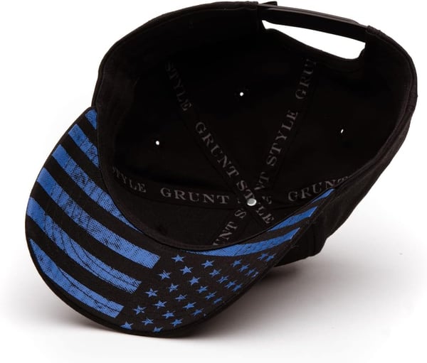 Grunt Style Blue Line Flag Hat Black One SizeGrunt Style Blue Line Flag Hat Black One Size