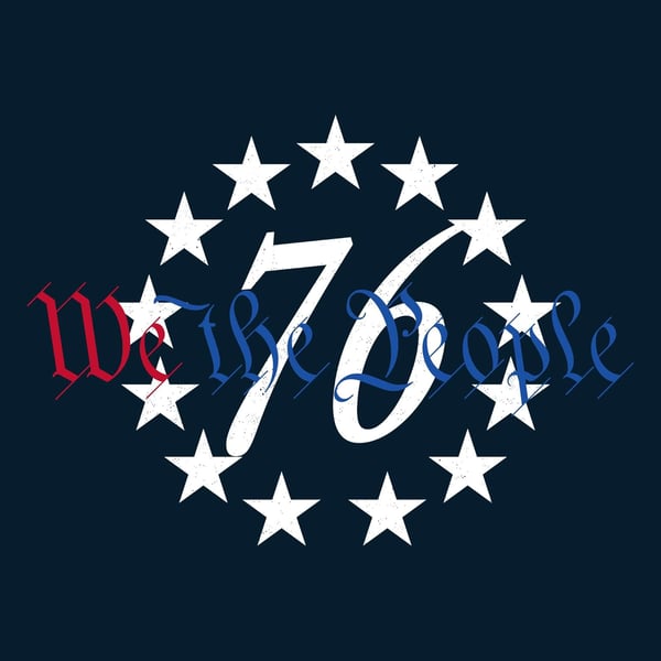 76 We The People Mens TShirtMidnight Navy