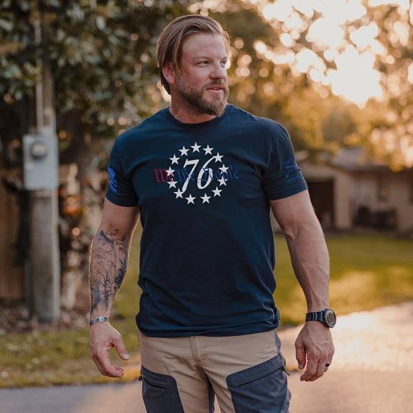 76 We The People Mens TShirtMidnight Navy