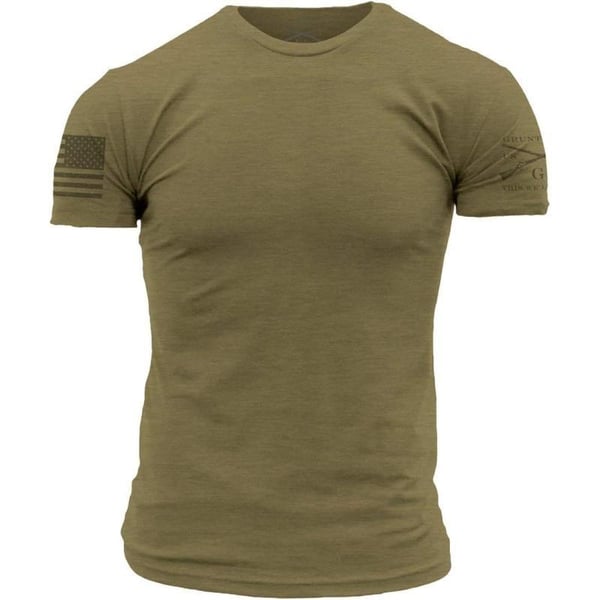 Grunt Style Ghost Basic Crew Mens TShirtGhost Military Green