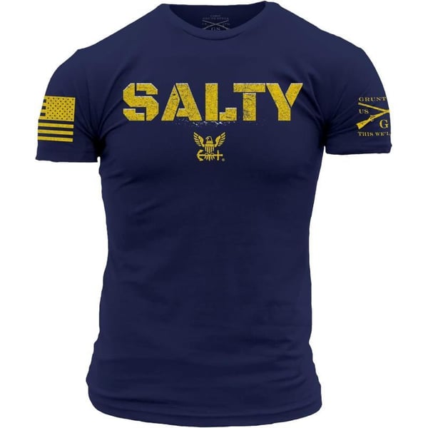 Grunt Style USN Salty 20 Mens TShirtNavy