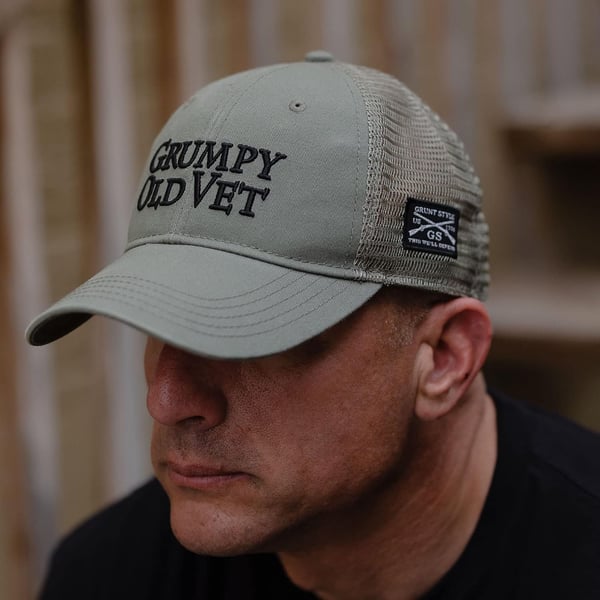 Grunt Style Grumpy Old Vet Hat Green One SizeGrunt Style Grumpy Old Vet Hat Green One Size