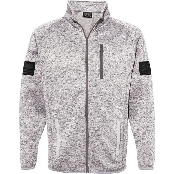 Grunt Style Mens Sweater JacketHeather Grey