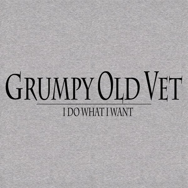 Grunt Style Grumpy Old Vet HoodieSport Grey