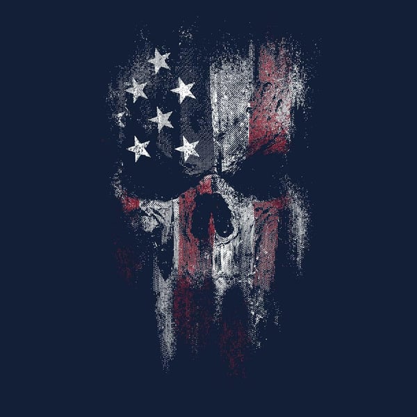 Grunt Style American Reaper Unisex Youth TShirtMidnight Navy