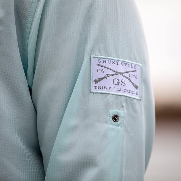 Grunt Style Fishing Shirt Long Sleeve Button DownSeafoam