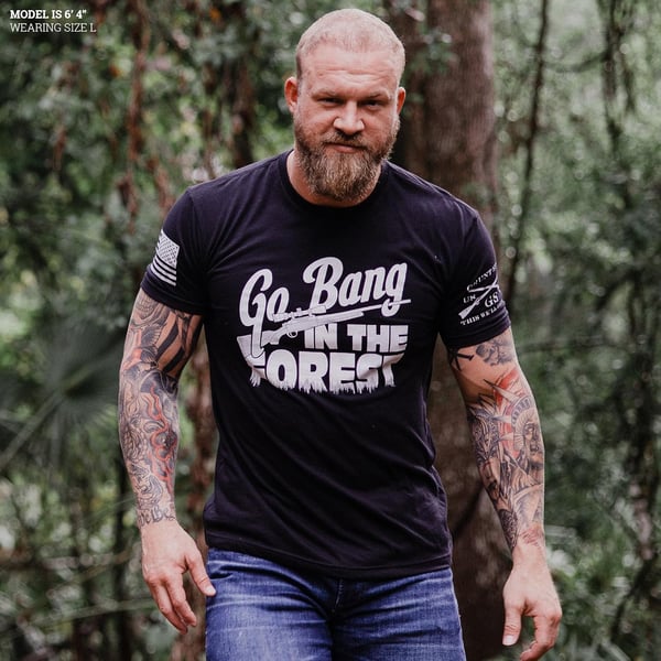 Grunt Style Go Bang in The Forest Mens TShirtBlack