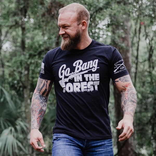 Grunt Style Go Bang in The Forest Mens TShirtBlack