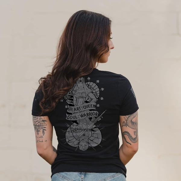 Grunt Style Heart and Soul of A Warrior Womens TShirtBlack