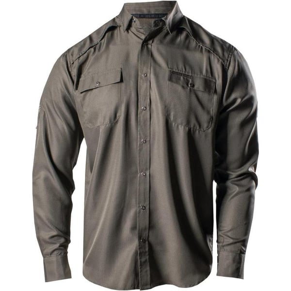 Grunt Style Fishing Shirt Long Sleeve Button DownOlive