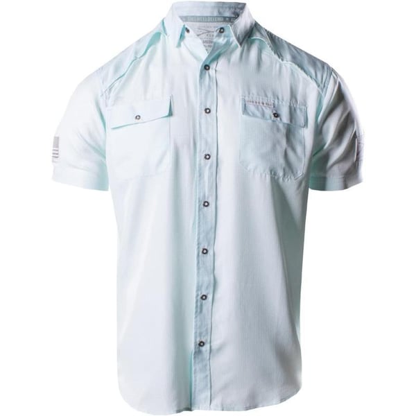 Grunt Style Fishing Shirt Short Sleeve Button DownSeafoam