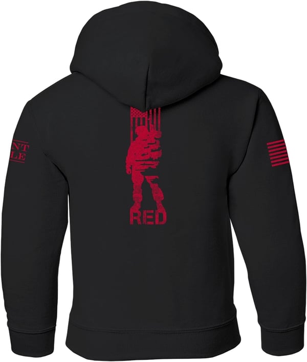 Grunt Style RED All Forces Unisex Youth HoodieBlack