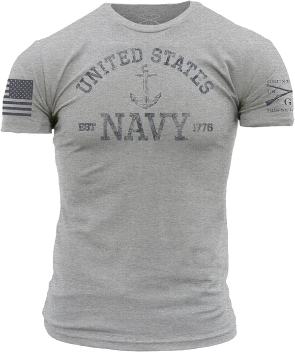 Grunt Style USN Est 1775 20 Mens TShirtAthletic Heather