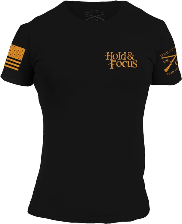 Grunt Style Hold and Focus Womens TShirtBlack