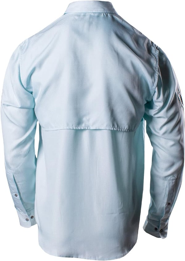 Grunt Style Fishing Shirt Long Sleeve Button DownLight Blue